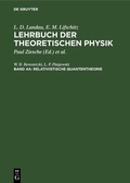 Cover: Relativistische Quantentheorie - De Gruyter