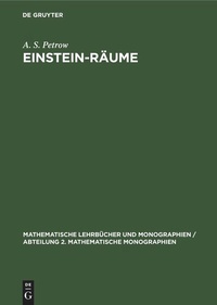 Enlarge image Cover: Einstein-Räume - De Gruyter