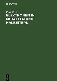 Abbildung von: Elektronen in Metallen und Halbeitern - De Gruyter