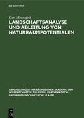 Cover: Landschaftsanalyse und Ableitung von Naturraumpotentialen - De Gruyter