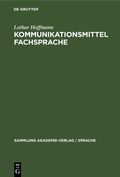 Cover: Kommunikationsmittel Fachsprache - De Gruyter