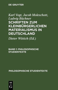 Abbildung von: Schriften zum kleinbürgerlichen Materialismus in Deutschland. Band 1 - De Gruyter