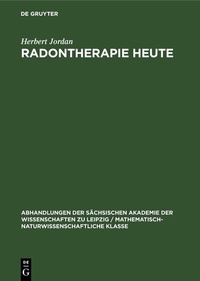 Abbildung von: Radontherapie heute - De Gruyter