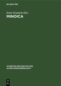 Cover: Minoica - De Gruyter