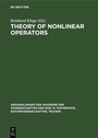Cover: Theory of Nonlinear Operators - De Gruyter