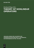 Cover: Theory of Nonlinear Operators - De Gruyter
