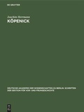 Cover: K&ouml;penick - De Gruyter