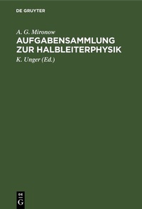 Abbildung von: Aufgabensammlung zur Halbleiterphysik - De Gruyter