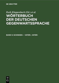 Abbildung von: Schinken- - Vater-, vater- - De Gruyter