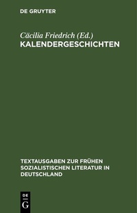 Abbildung von: Kalendergeschichten - De Gruyter