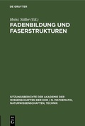 Cover: Fadenbildung und Faserstrukturen - De Gruyter