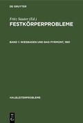 Cover: Wiesbaden und Bad Pyrmont, 1961 - De Gruyter