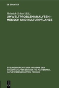 Cover: Umweltproblemanalysen - Mensch und Kulturpflanze - De Gruyter