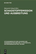 Cover: Schadstoffemission und Ausbreitung - De Gruyter