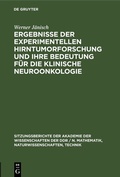 Bild: Ergebnisse der experimentellen Hirntumorforschung und ihre Bedeutung für die klinische Neuroonkologie - De Gruyter