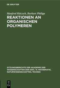 Abbildung von: Reaktionen an organischen Polymeren - De Gruyter