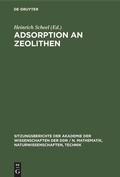 Cover: Adsorption an Zeolithen - De Gruyter