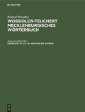 Cover: Wricker bis Zypre&szlig; - De Gruyter