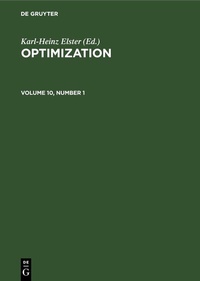 Abbildung von: Optimization. Volume 10, Number 1 - De Gruyter