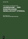 Cover: Winckelmann-Bibliographie - De Gruyter