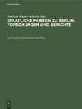 Cover: Arch&auml;ologische Beitr&auml;ge - De Gruyter