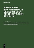 Cover: Lipidanalytische Pr&uuml;fkomponenten in der Laboratoriumsdiagnostik - De Gruyter