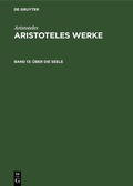 Cover: &Uuml;ber die Seele - De Gruyter