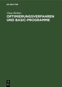 Cover: Optimierungsverfahren und BASIC-Programme - De Gruyter