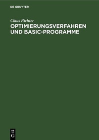 Abbildung von: Optimierungsverfahren und BASIC-Programme - De Gruyter