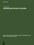 Cover: Afrikanistische Studien - De Gruyter