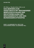 Cover: Allgemeiner Teil. Recht der Schuldverh&auml;ltnisse I (Allgemeiner Teil) - De Gruyter
