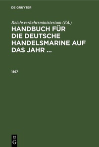 Abbildung von: 1897 - De Gruyter