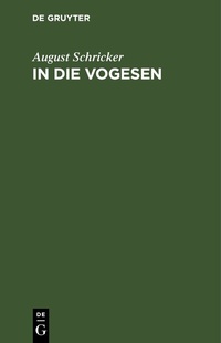 Abbildung von: In die Vogesen - De Gruyter