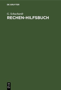 Abbildung von: Rechen-Hilfsbuch - De Gruyter