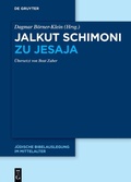 Cover: Jalkut Schimoni zu Jesaja - De Gruyter