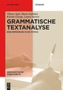 Cover: Grammatische Textanalyse - De Gruyter