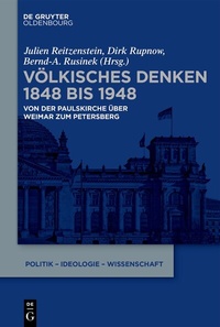 Abbildung von: Völkisches Denken 1848 bis 1948 - De Gruyter Oldenbourg