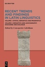Bild: Recent Trends and Findings in Latin Linguistics - De Gruyter