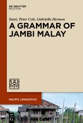 Cover: A Grammar of Jambi Malay - De Gruyter Mouton