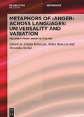 Cover: Metaphors of ANGER across Languages: Universality and Variation - De Gruyter Mouton