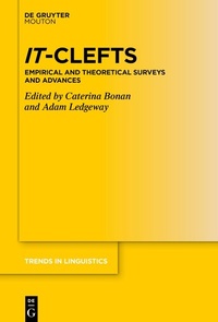 Abbildung von: It-Clefts - De Gruyter Mouton