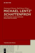 Cover: Michael Lentz' >Schattenfroh< - De Gruyter