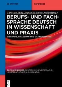 Abbildung von: Berufs- und Fachsprache Deutsch in Wissenschaft und Praxis - De Gruyter