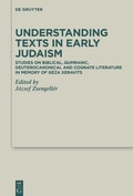 Cover: Understanding Texts in Early Judaism - De Gruyter