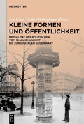 Cover: Kleine Formen und &Ouml;ffentlichkeit - De Gruyter