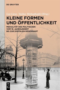 Abbildung von: Kleine Formen und Öffentlichkeit - De Gruyter