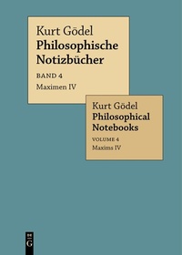 Abbildung von: Maximen IV / Maxims IV - De Gruyter