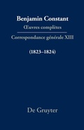 Cover: Correspondance g&eacute;n&eacute;rale 1823-1824 - De Gruyter