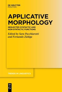 Abbildung von: Applicative Morphology - De Gruyter Mouton