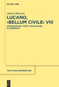 Cover: Lucano, >Bellum Civile< VIII - De Gruyter